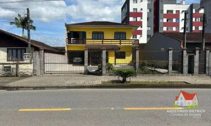 Sobrado Residencial C/02 Aptos + Moveis Planejados + Area C/Churrasqueira No Bairro Aventureiro!