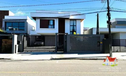 Imperdivel! Sobrado Moderno C/Alto Padrao C/Suite Master + Moveis Planejados + Piscina + Lareira No Bairro Aventureiro!