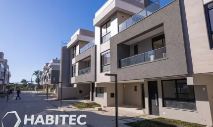 Sobrado novo com 03 suítes e ático em santa felicidade - htl9029 - habitec