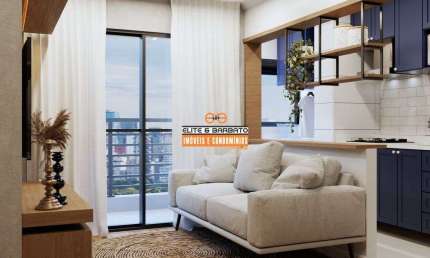 Apartamento em Diadema, com 2 quartos, vaga e varanda