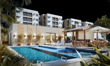 APARTAMENTO NA PLANTA 2 QUARTOS & ÁREA DE LAZER COMPLETA