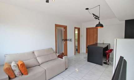 INBOX CIA IMOBILIÁRIA ALUGA - Apartamento de um quarto mobiliado e decorado com 1 box de garagem no bairro Borgo em Bento Gonçalves.