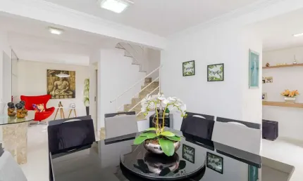 Santa felicidade, sobrado em condomínio, espaço gourmet, 3 quartos sendo 1 suíte, r$878.000,000