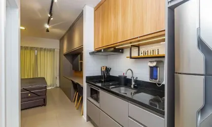 Studio com 1 dormitório para alugar, 25 m² por R$ 2.925/mês - Centro - Curitiba/PR