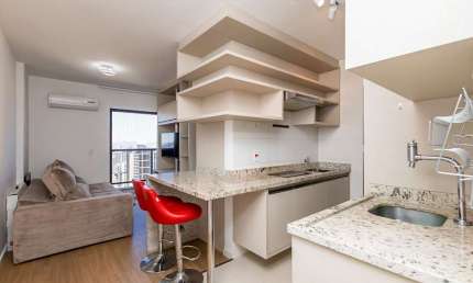 Studio mobiliado para locação no The Five Home – 30º andar – Centro/Batel, Curitiba Curitiba