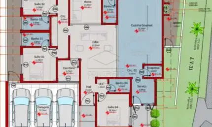 Casa em condomínio fechado com 4 quartos à venda no Residencial Tamboré, Bauru 