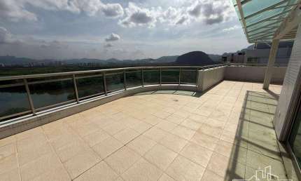 Cobertura Exclusiva com Vista Deslumbrante para a Lagoa e Toda a Península – Condomínio Saint Barth, Barra da Tijuca