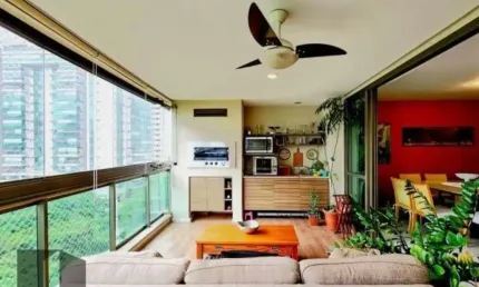 Quatro paredes vende - apartamento à venda na península – condomínio atmosfera | 157 m² | 3 quartos (original 4)**