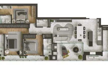 Apartamento no américa com 3 quartos para venda, 143 m²