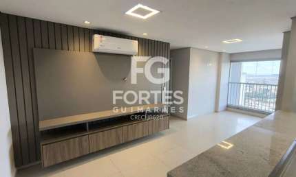 Apartamento 66m² com 2 quartos sendo 1 suíte, completo em armários e ares condicionados, no Jardim Botânico, próximo do Ribeirão Shopping e hospital Unimed;