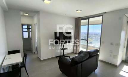 Apartamento Mobiliado (não é Studio) 50m² com 1 quarto, armário e ar condicionado, ao lado do supermercado Assaí e próximo do Ribeirão Shopping;