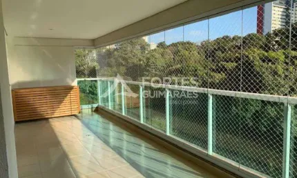 Apartamento com 187m² sendo 3 quartos suítes sendo 1 máster, completas em armários sendo 1 closet e ares condicionado, no condomínio em frente ao Parque Das Artes, ao lado do Ribeirão Shopping e próxi