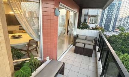 Alugo apartamento mobiliado 4 quartos sendo 3 suítes