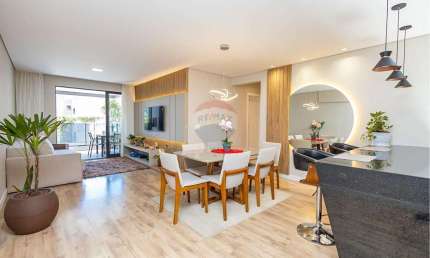 Apartamento Moderno no Bacacheri com Varanda Gourmet , área útil de 105m², 3 quartos e 2 vagas