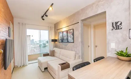 Apartamento com 3 quartos, 1 vaga coberta, semi mobiliado, Cruzeiro, São José dos Pinhais R$ 270mil