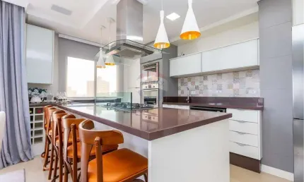 Apartamento cobertura duplex, 3 quartos, espaço gourmet, centro, são josé dos pinhais r$ 950.000,00