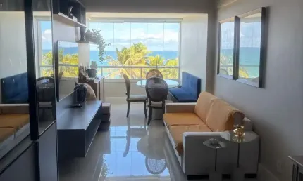 Belíssimo apartamento a venda vista mar com 2 quartos com suíte.