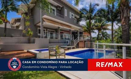 CASA COM 4 SUÍTES PARA LOCAÇÃO - CONDOMÍNIO VISTA ALEGRE CAFÉ - VINHEDO - SP