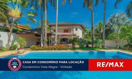 Casa em condomínio fechado com 6 quartos para alugar na Alameda Japurá, 189, Condomínio Vista Alegre, Vinhedo