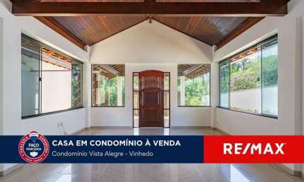 CASA TÉRREA DE CONDOMÍNIO PARA VENDA - CONDOMÍNIO VISTA ALEGRE SEDE - VINHEDO - SP
