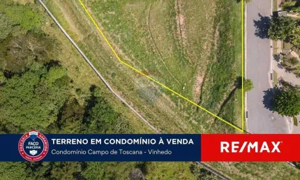 Terreno a venda no Condomínio Campo de Toscana, Vinhedo-SP