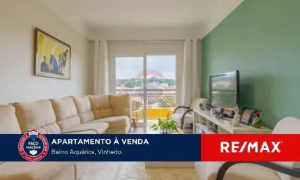 Apartamento reformado com 108 metros no Aquarios em Vinhedo com 3 quartos e vista incrivel.