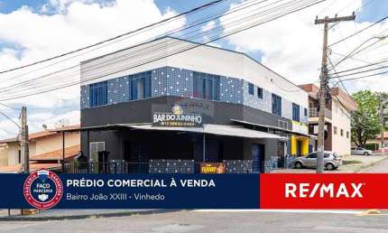 Prédio a venda em Vinhedo, com 04 lojas térreas e 05 kitnets no piso superior, grande oportunidade de investimento.