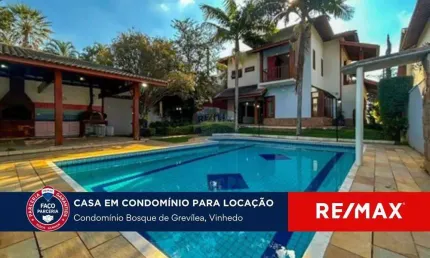 Casa para locação - Condomínio Bosque de Grevílea - Vinhedo, SP