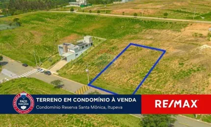 Terreno a venda em itupeva no condomínio reserva de santa mônica, divisa com vinhedo.