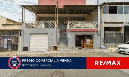Prédio comercial a venda em vinhedo, no bairro da capela.