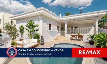 Vende-se casa térrea no Condomínio Marambaia. Uma casa completa: 3 dormitórios, mais um Loft e uma Edícula.