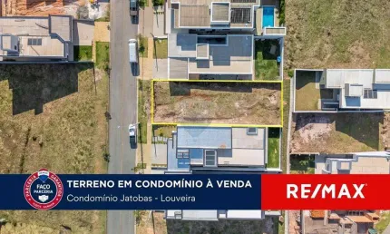 Terreno à venda em louveira condomínio reserva dos jatobas