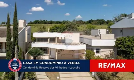 Casa Térrea com 3 suítes no Reserva dos Vinhedos em Louveira