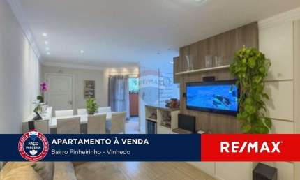 Apartamento a venda 3 quartos e 2 suítes no Portal de Vinhedo - Localização Privilegiada