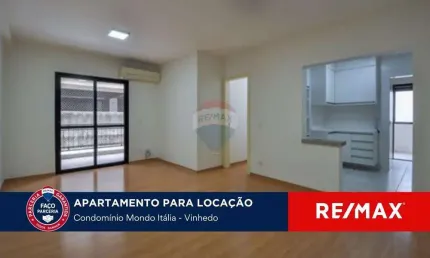 Apartamento térreo para Locação 96m2 - 3 quartos - Condomínio Mondo Italia Spazio Florenza - Vinhedo SP