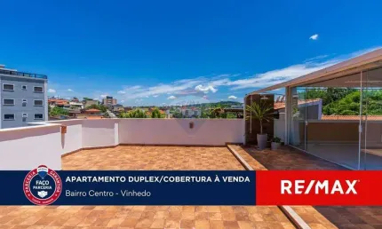 APARTAMENTO COBERTURA DUPLEX, COM 3 DORMITÓRIOS, SENDO 1 SUÍTE, ÀREA GOURMET E 2 GARAGENS COBERTAS, PARA VENDA EM VINHEDO - SP