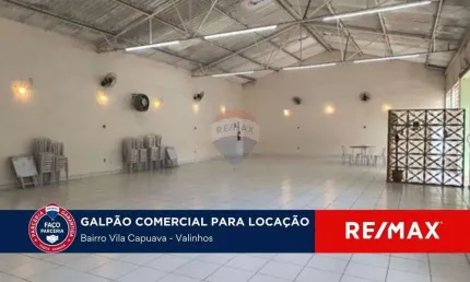 Galpão para alugar, 408m² por R$ 16.000,00 - Jardim São Paulo - Valinhos/SP