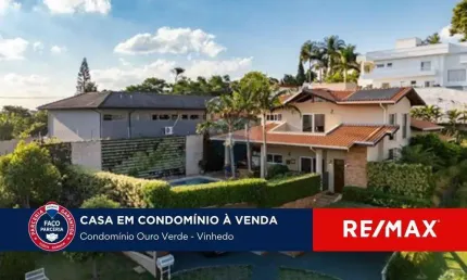 Vende-se casa com 5 suítes, escritório, salão de jogos e piscina aquecida no Condomínio Jardim Europa - Vinhedo