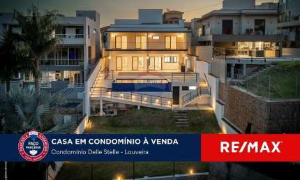 Casa a venda no Cond. Residencial Delle Stelle, 3 suítes e elevador, Louveira/SP