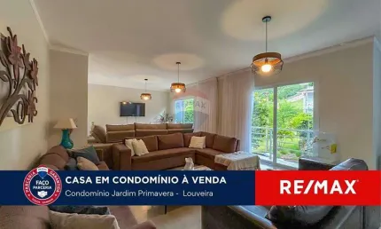 CASA EM CONDOMÍNIO FECHADO PARA LOCAÇÃO EM LOUVEIRA