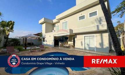 Casa em condomínio fechado com 3 quartos à venda na Alameda Rubi, 61, Condomínio Grape Village, Vinhedo