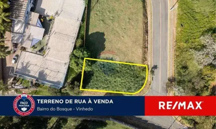 Terreno a venda com 670 m² no bairro do Bosque em Vinhedo-SP