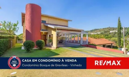 Casa com 4 dormitórios a venda no condomínio bosque de grevíleas - vinhedo/sp