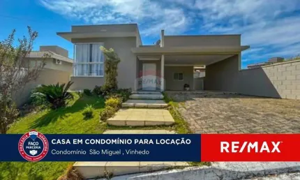 Casa com 3 suítes para locação no condomínio são miguel - vinhedo/sp