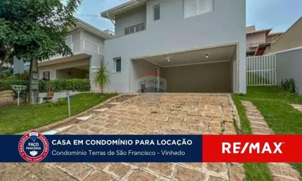 Casa para locação no condomínio terras de são francisco em vinhedo/sp