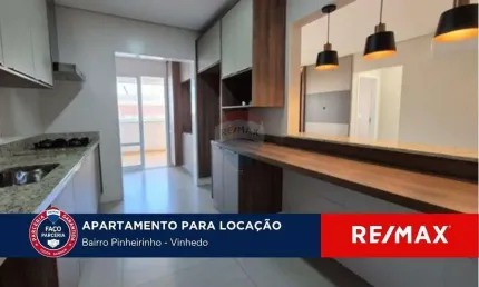 Apartamento com 2 suítes para alugar - condomínio il piu bello - vinhedo/sp