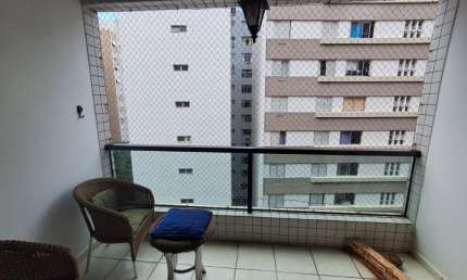Apartamento para Alugar Pé na Areia com Vista para o Mar, 117m² 02 Dorm. Itararé - São Vicente - SP