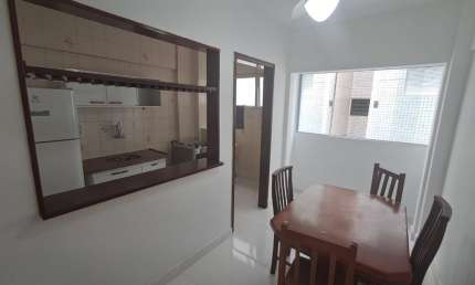 Apartamento Duplex para Alugar em Frente Praia 60m² 01 dorm. Gonzaguinha, São Vicente-SP