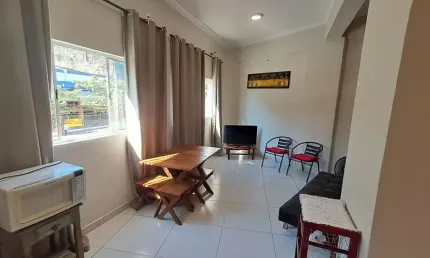 Amplo Apartamento Mobiliado para Alugar, 50m² 01 Dorm. Boa Vista, São Vicente - SP