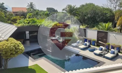Casa em condomínio fechado com 5 quartos à venda na rua benjamim pesset, 15, barra da tijuca, rio de janeiro, 1013 m2 por r$ 15.000.000